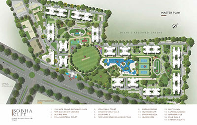 Sobha City Sector 108 Gurgaon Siteplan