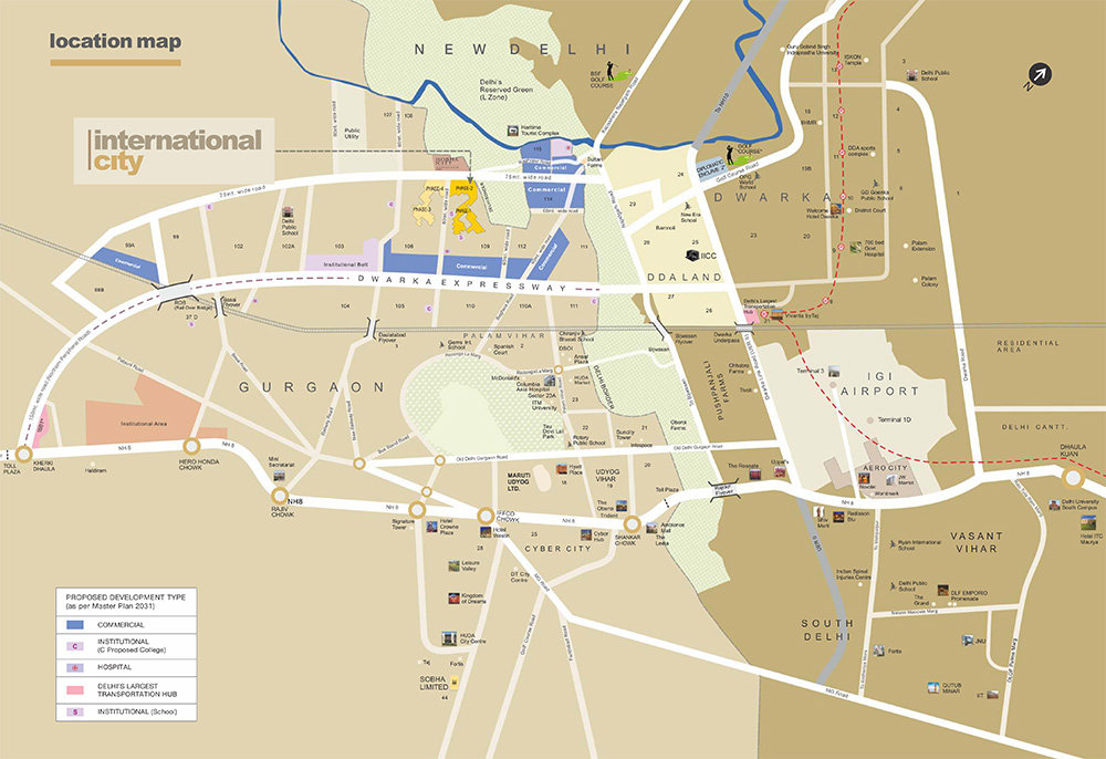 Sobha International City Location Map