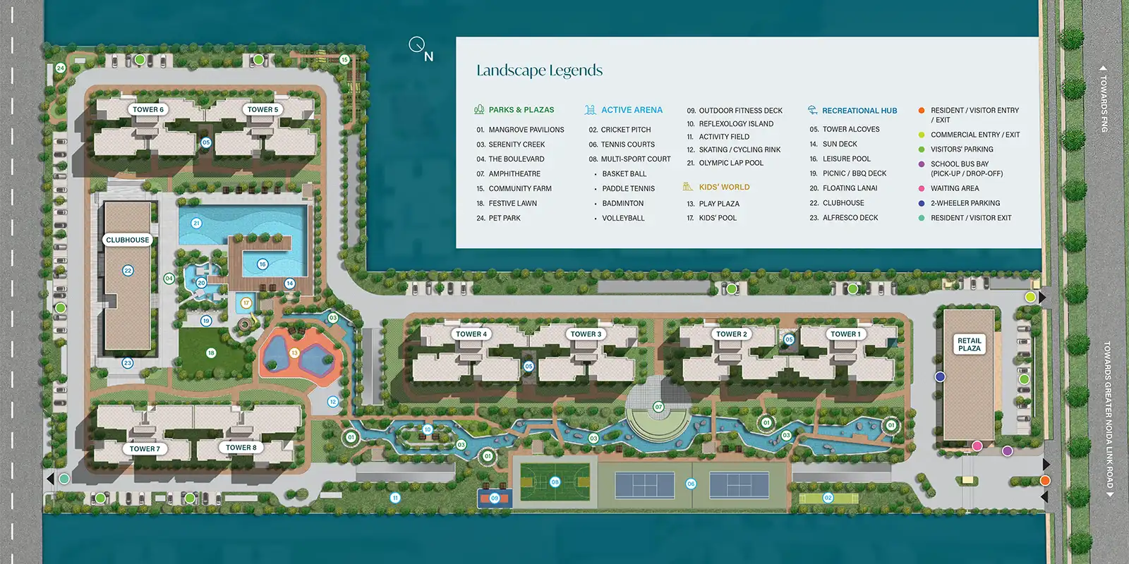 Sobha Rivana Master Plan